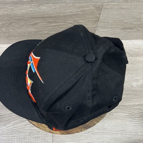 Miami Marlins Spell Out MLB New Era Baseball Cap Hat 9FIFTY Fitted Hat Black M-L - Picture 5 of 11